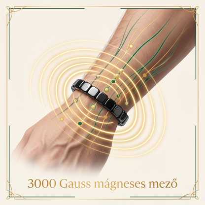 ZAVGOR® Mágneses Hematit Karkötő – Védelem, Nyugalom & Alvás