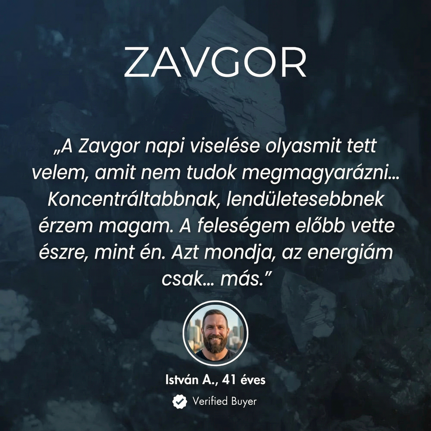 ZAVGOR® Hematit Karkötő