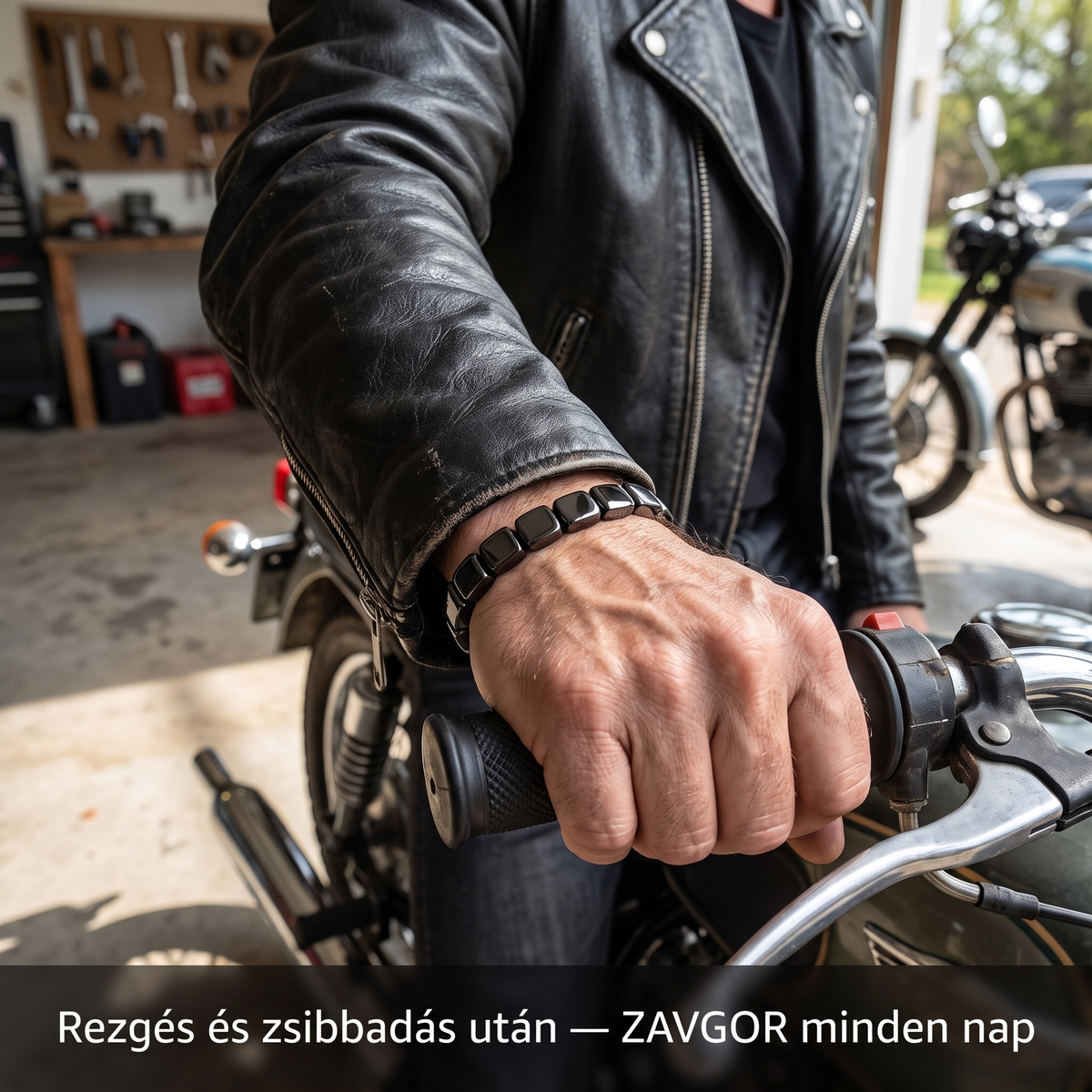 ZAVGOR® Hematit Karkötő – Ízületi Közérzet & Természetes Energia